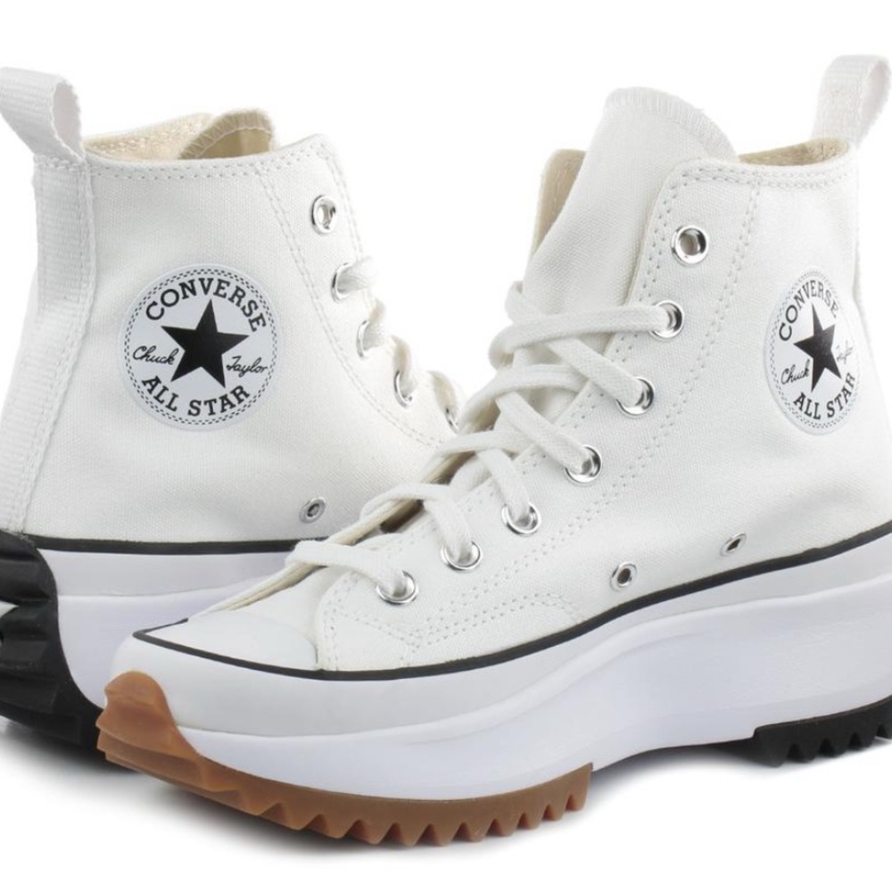 Converse Run Star Hike HI Canvas Platform, Mens 7.5 Womens 9 #166799C NEW!